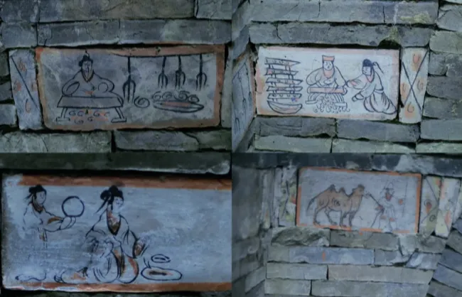 Murals in Weijin Tombs