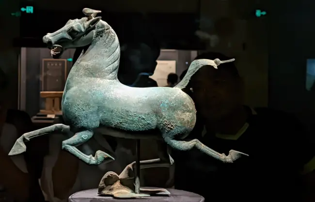 Galloping Horse Treading on a Flying Swallow in Gansu Pronvincial Museum