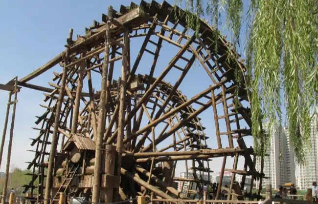 Waterwheel Park in Lanzhou
